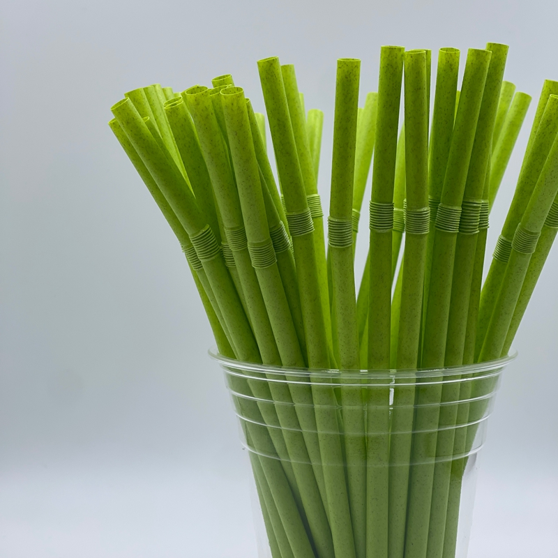 Colorful 6*200 Sugarcane Straws Eco Bagasse Drinking Straws
