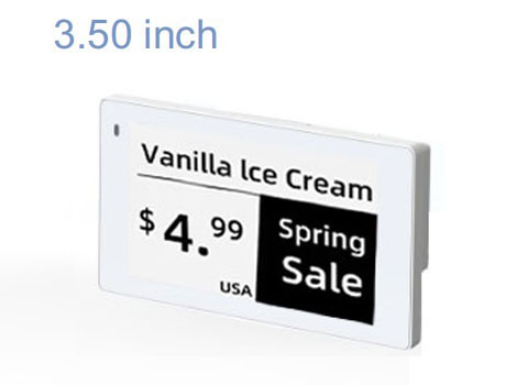 Customized 3.5 Inch Electronic Reader Electronic Shelf Label 2.4G SDR Communicating Mode Being Used as Digital Price Tags Shelf Label OEM ODM Instant Alert Unit
