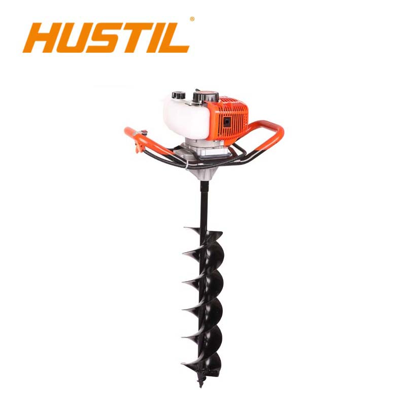 Powerful 52cc Earth Auger Drill with Cart for Easy Digging