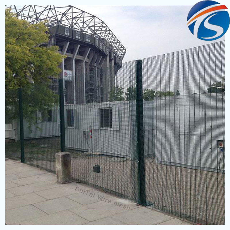 Powder Coated Anti-Climb Prison No Climb Fence Airport Perimeter 358 Fence