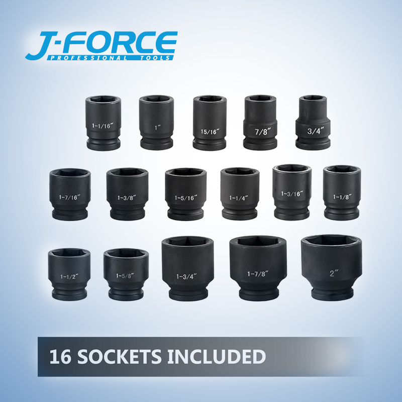 Набор ударных головок 3/4 дюйма 21 шт