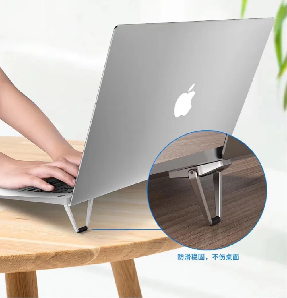 Portable Laptop Stand Mini Aluminum Cooling Pad Computer Keyboard Mount Kickstand Wbb18180