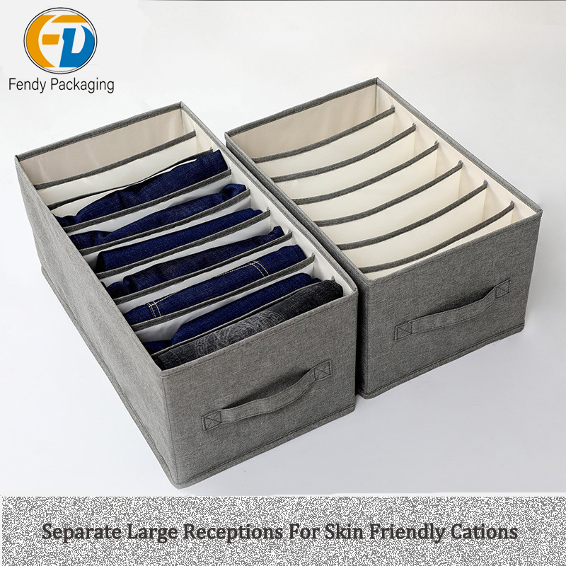 Custom Household Foldable Non Woven Closet Storage Organizer Box