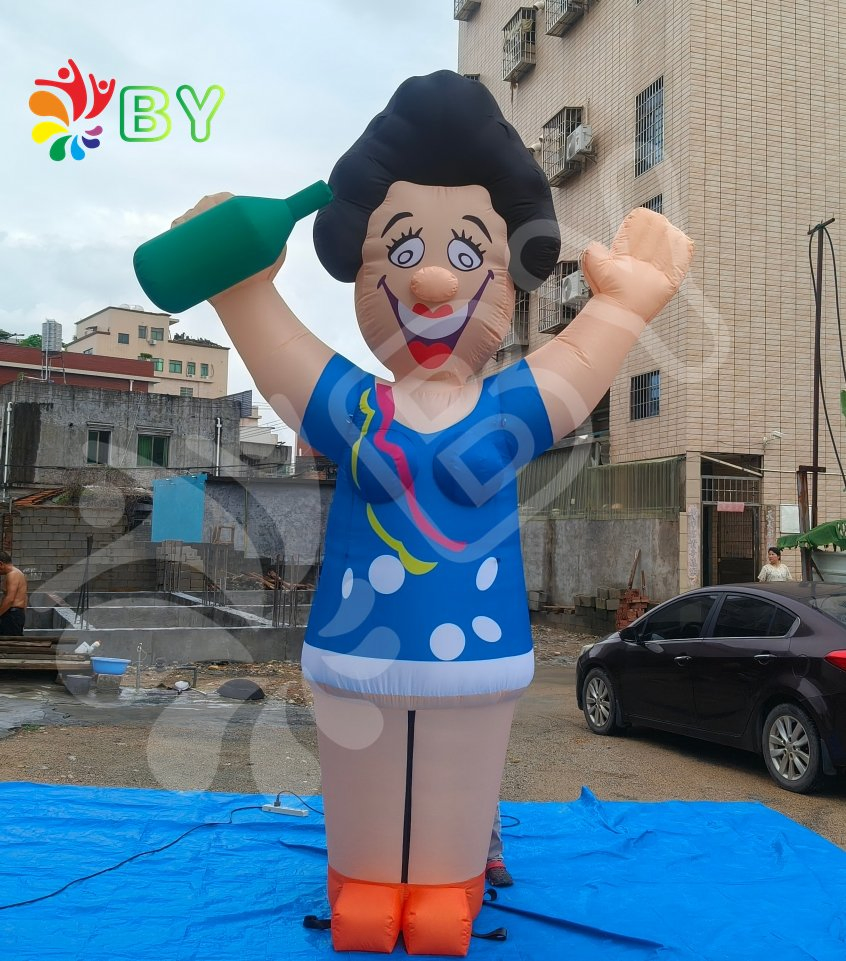 Popular Inflatable Colored Sarah Is Especially Suitable for Theme Parties Big Holland Cartoon Inflatable Sarah Balloon for Sale