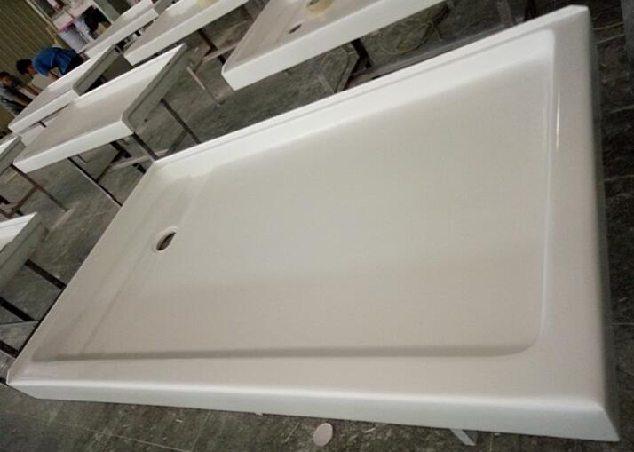 Hot Sale SF-P14 Artificial Cultured Marble Shower Pan for Home Hotel Bathroom