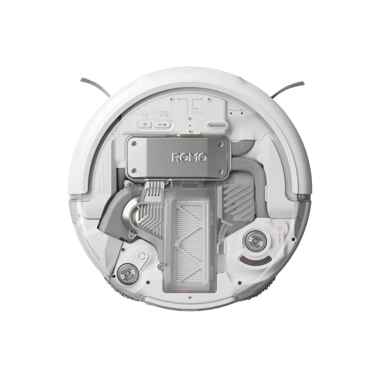 DJ Romo P Robotic Vacuum Cleaner Home Mapping 200day Capacity Self-Empty Station 25000PA Powerful Suction Home Pet Carpet Floor