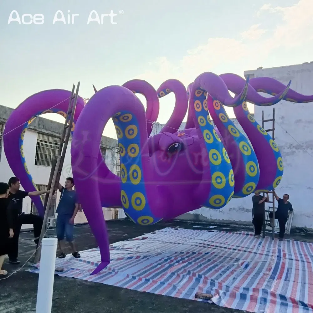 Hanging Inflatable Octopus with Tentacles Balloons for Advertising Decoration