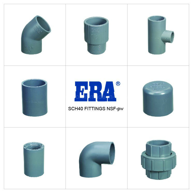 Era UPVC/PVC/Plastic/Pressure Pipe Fitting NSF Certificated Sch40 Reduce Tee
