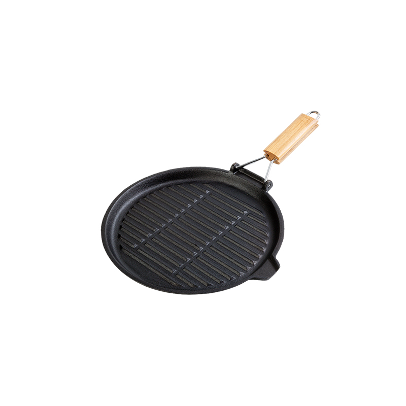 Round Cast Iron Grill Pan