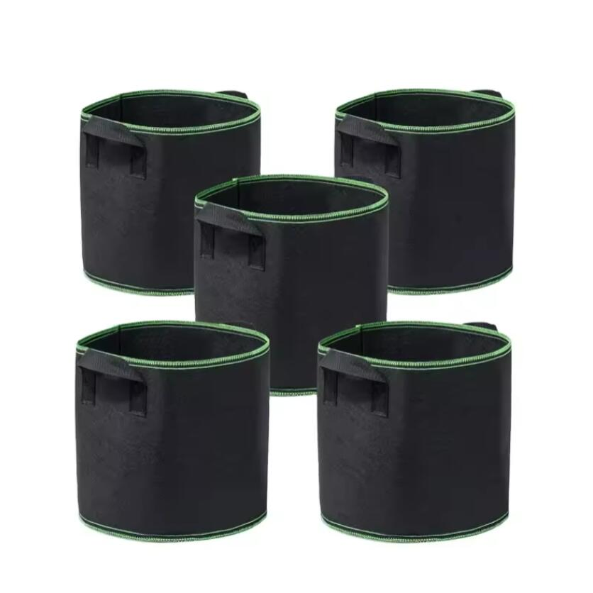 Cheap Customized 1 3 5 7 10 15 20 50 100 Gallon Heavy Duty Smart Garden Grow Pot Thickened Aeration Non Woven Planter Grow Bags