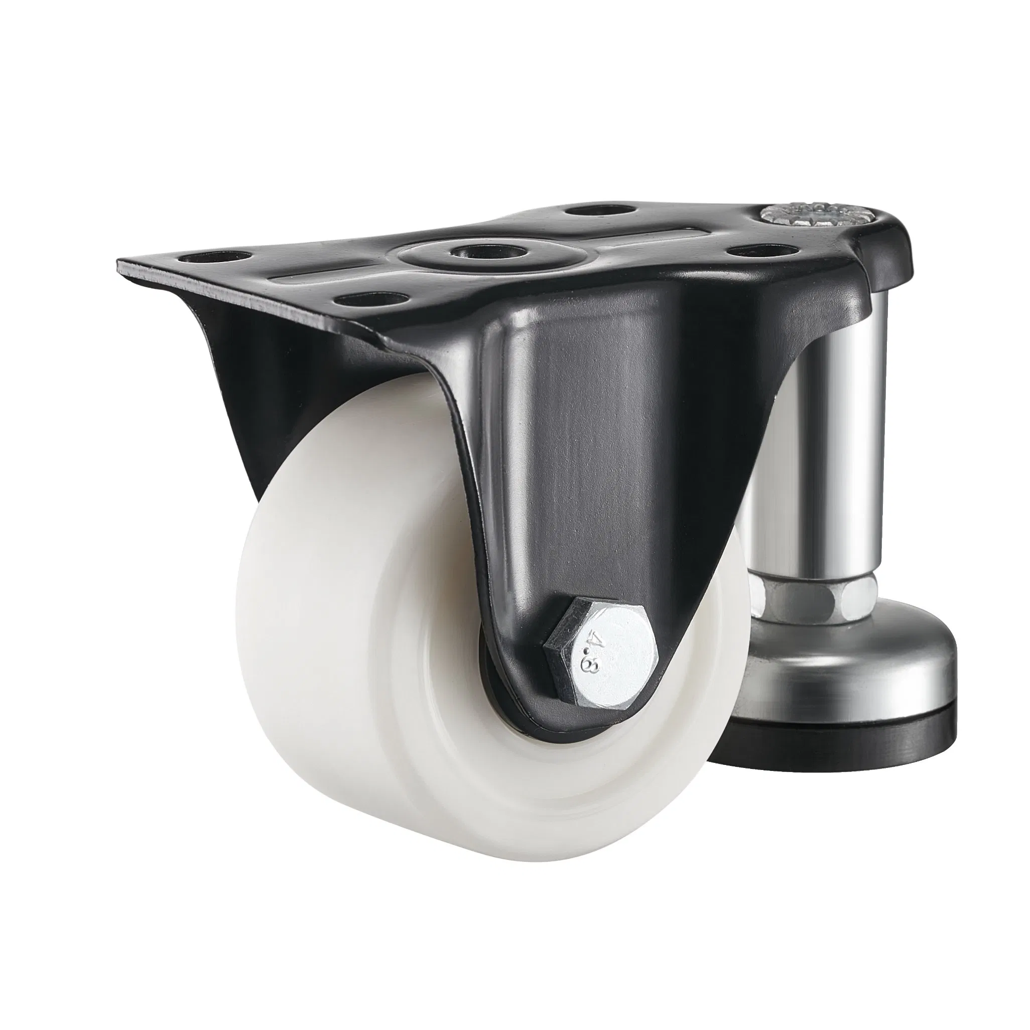 2.5" 3" Industrial Low Center of Gravity PP Fixed Caster Heavy Duty Trolley Castors