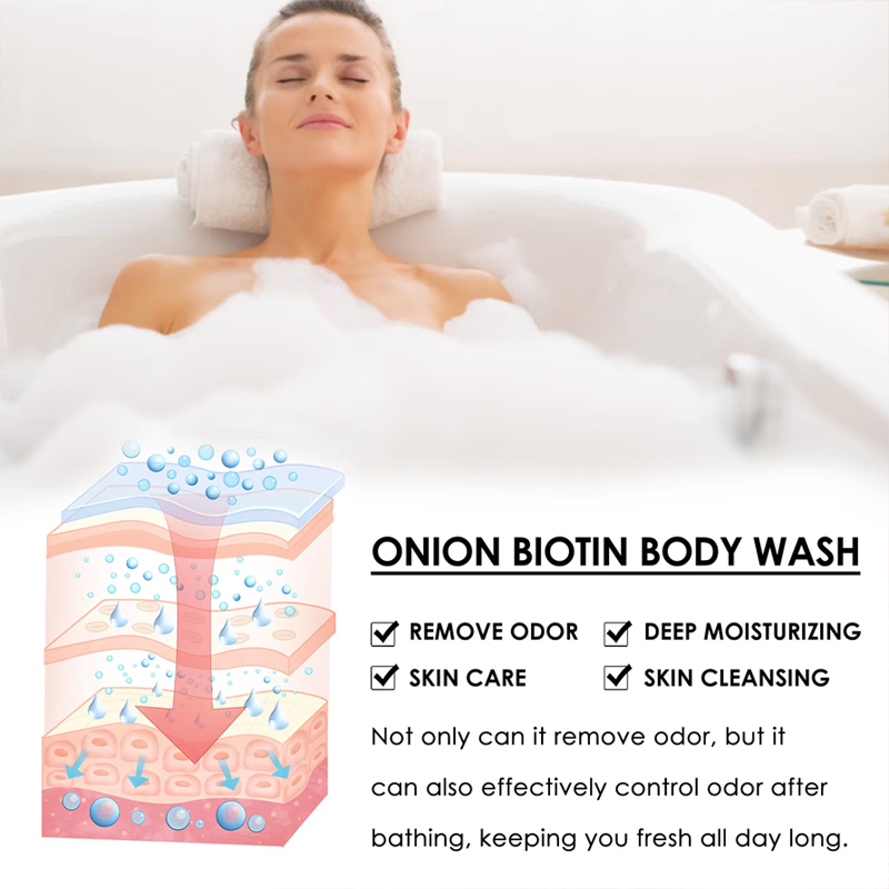 Ditong Onion Biotin Rosemary Gentle Cleansing Odor Reducing Dryness Refreshing Moisturizer Shower Gel