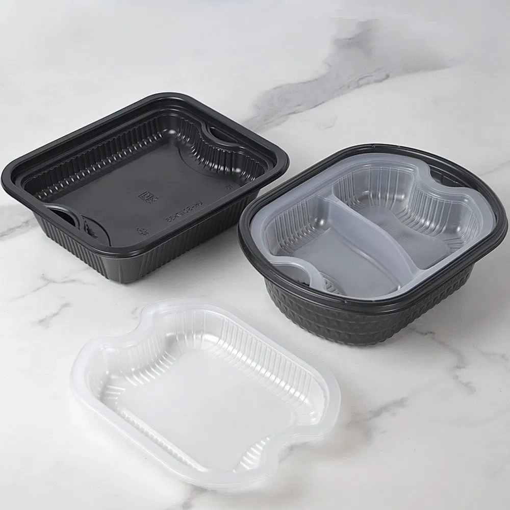 Unisupply Plastic Food Container Meal Prep Container Takeaway Box with Inner Tray