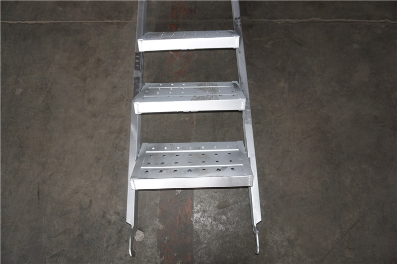 BS1139 Galvanized Scaffolding Parts Metal Stair Steel Q235 Ladder Scaffold Staircase