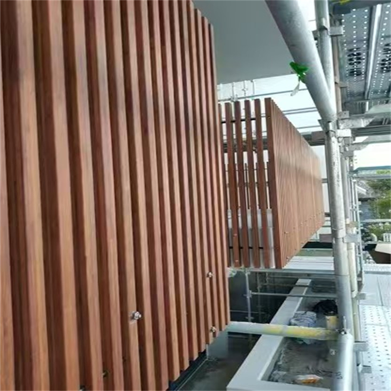 Factory Weatherproof UV-Proof Outdoor Bamboo Wall Panel Cladding for Villa Exterior Facade