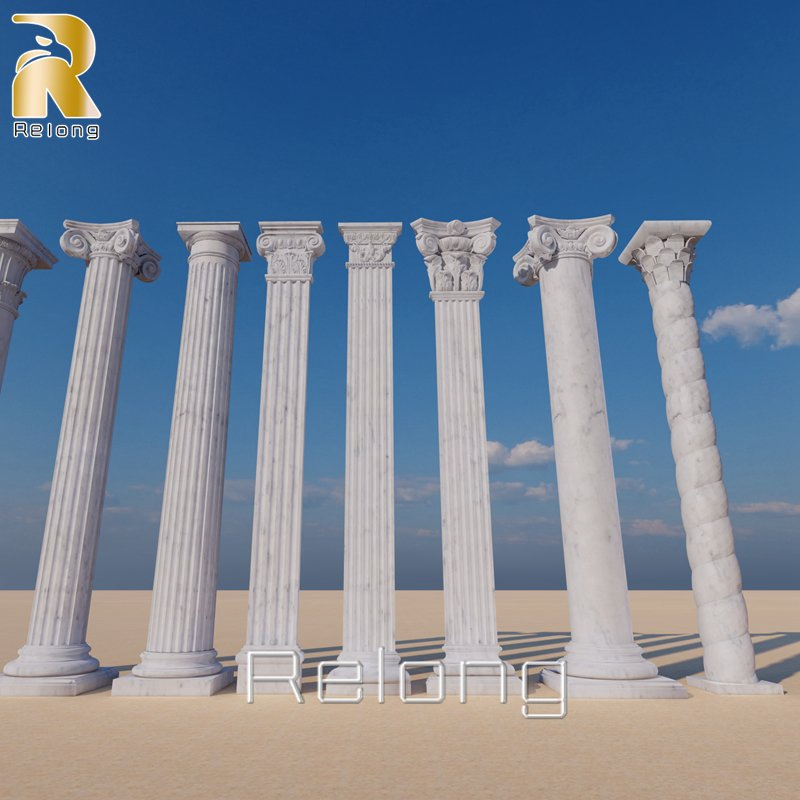 Wholesale High Quality Classic Natural Marble Building Columns