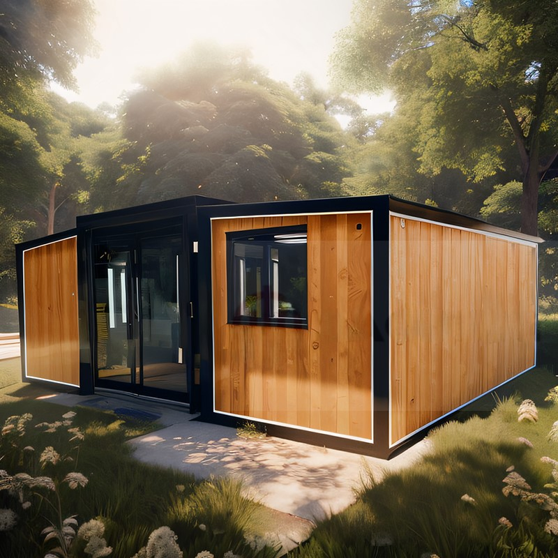 Quick Installation Double-Wing Expandable Modular Prefabricated Container House for Construction Site Dormitories