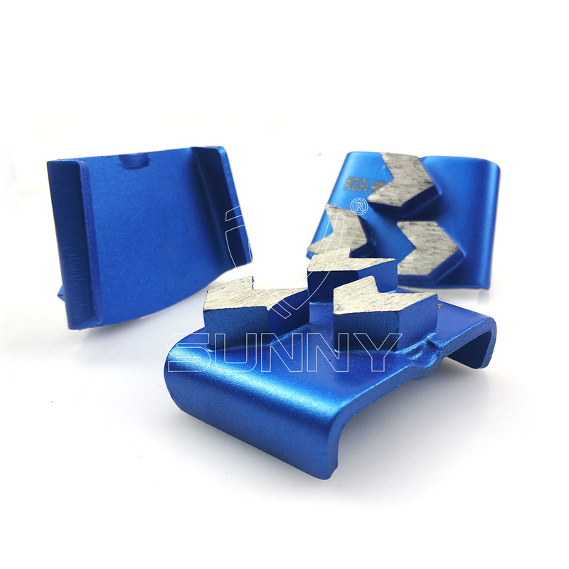 HTC 3 Arrow Segment Diamond Grinding Shoes Wing for Concrete Granite