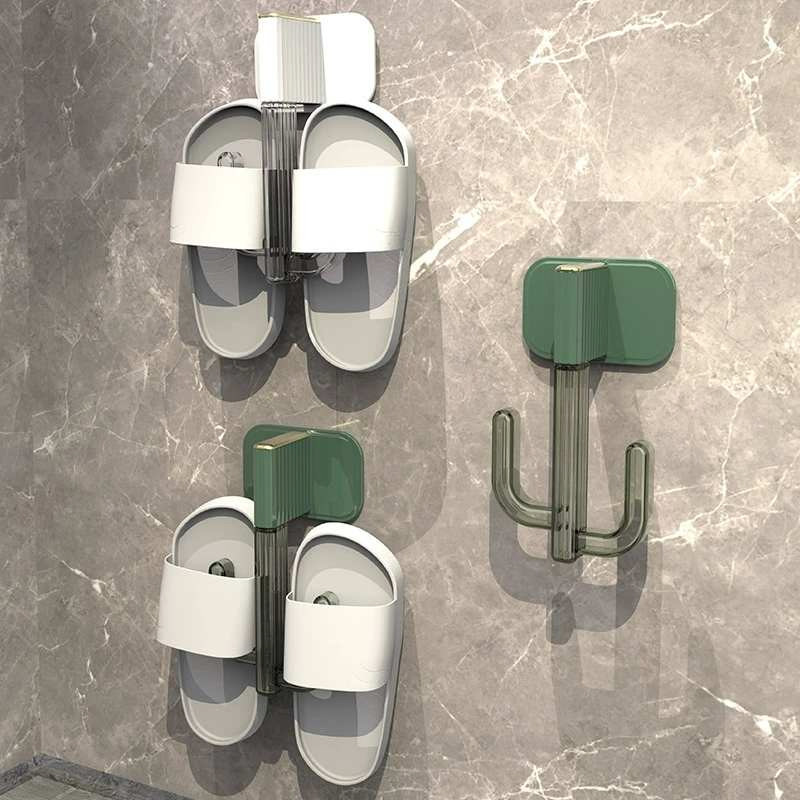 Creative Drainage Wall Mounted Shoe Rack Bathroom Slipper Storage Rack