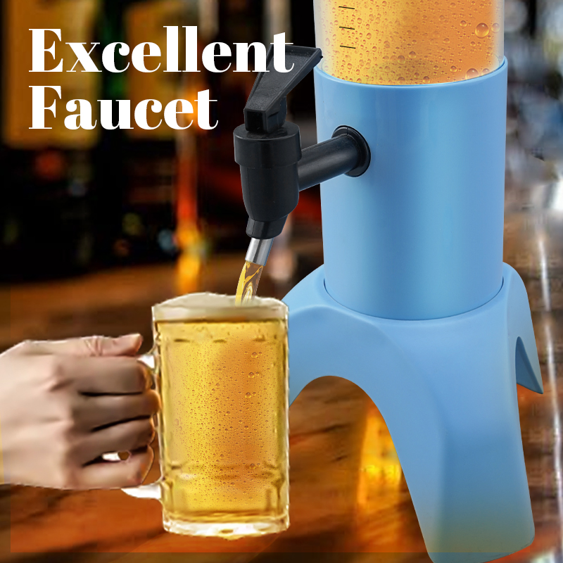 Диспенсер для напитков Beer Tower 1.5L/3L, черный