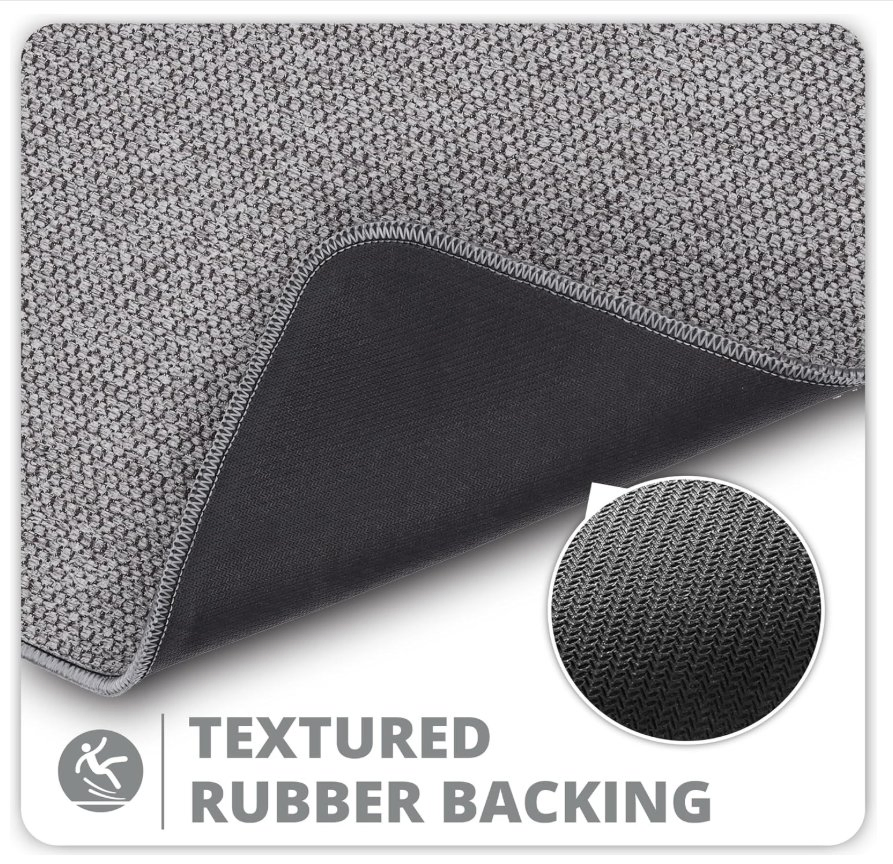 Quick Dry Non-Slip Bathroom Rugs Set 2 Piecesthin Bathroom Mats Toilet Rugs