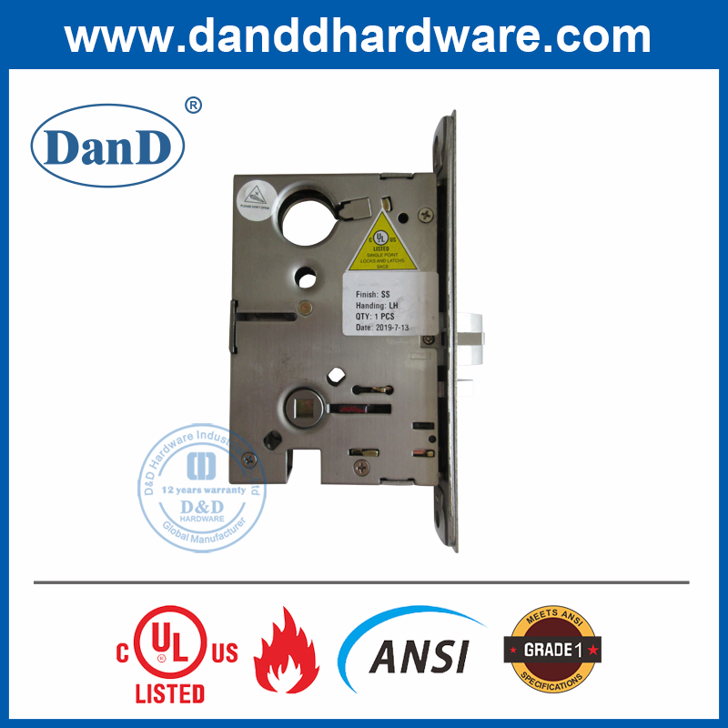 Custom Furniture Hardware Storeroom Lock Deadbolt Room Lock with UL ANSI Certified