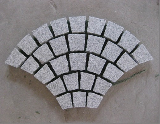 Building Material Flamed G603 Light Grey Granite Paving/Paver for Floor/Stair Tile Slab Fan Cubes