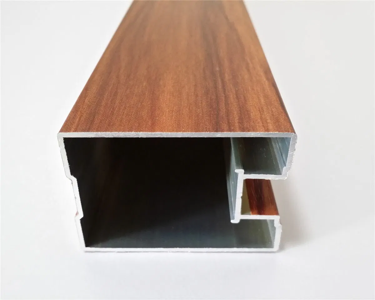 Chinese Customized Aluminium Tube Wood Grain Square Aluminum Pipe