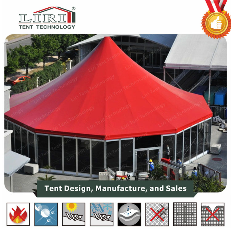 High Peak Multiside Tent with Glass Walls and ABS Wall for Outdoor Events