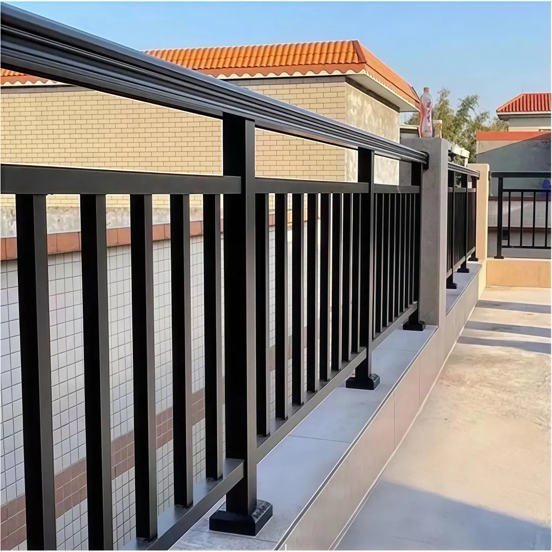 Hot-DIP Galvanized Steel Balcony Fence with Interlocking Pickets and Pre-Drilled Mounting Hardware Included