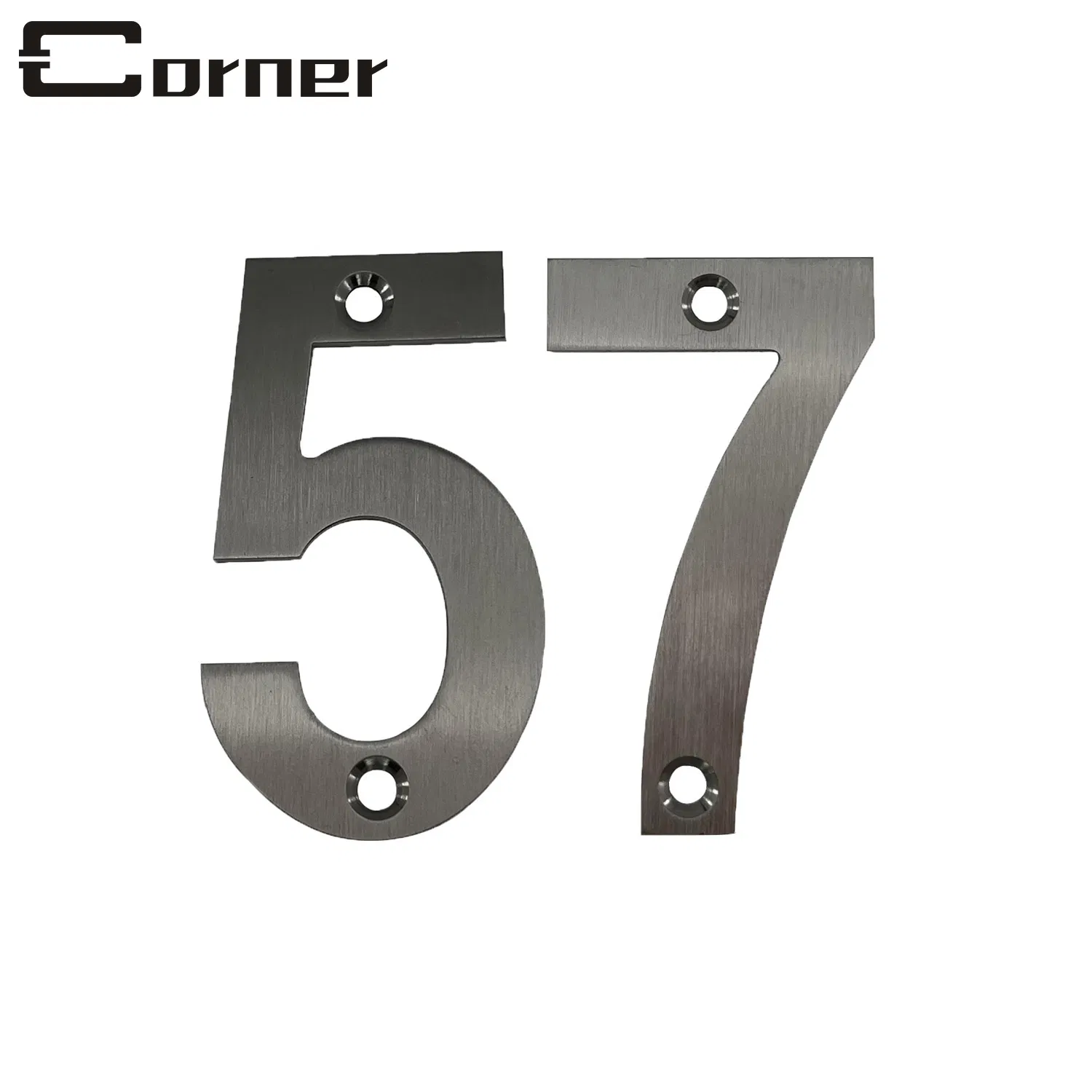 Outdoor Indoor 304 Stainless Steel House Number Plate Address Sign for Home