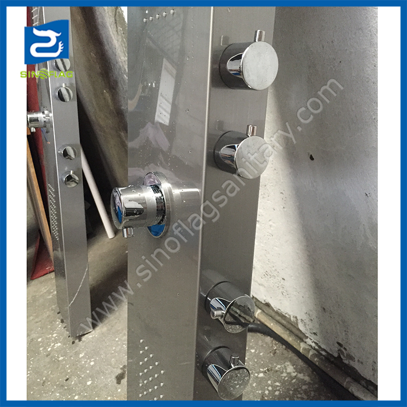 5 Jets Side Handles Bathroom Shower Panel