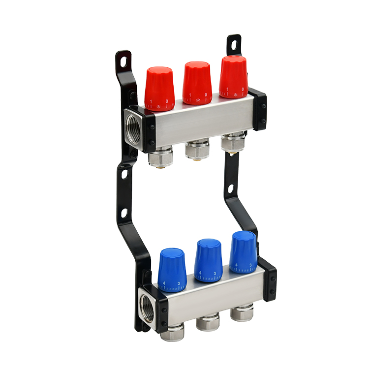 Sanipro Water Separator Control Valve Hydronic Distribution Manifold System Stainless Steel Underfloor Heating Manifolds