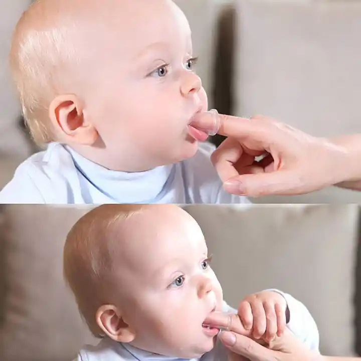Kidstoothbrush 360 Degrees Non-Toxic Rubber Toothbrush Silicone for Baby Products