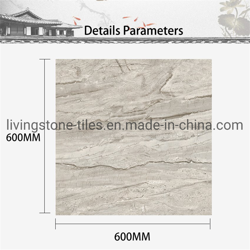 Matt Finish Building Floor Cement Indoor Porcelain Garden Hotel Tile 600*600mm