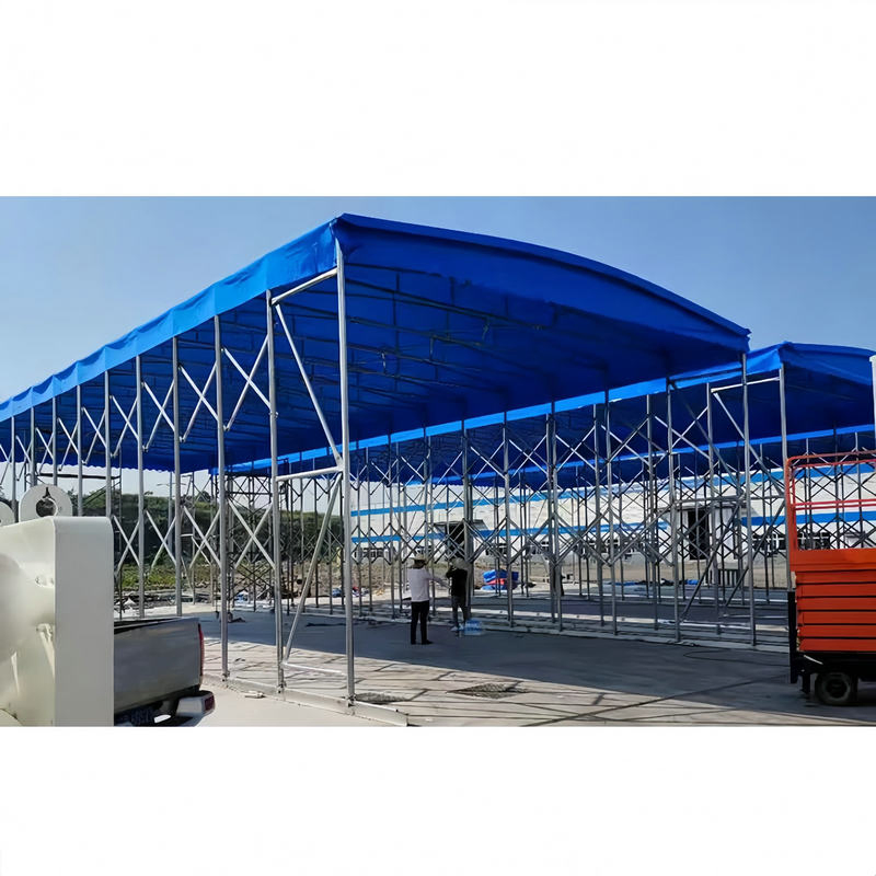 Heavy PVC Push-Pull Canopy for Industrial Warehousing