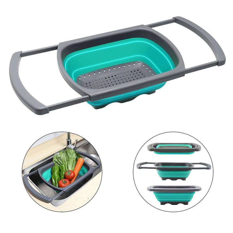 Versatile Foldable Colander and Kitchen Basket for Easy Use