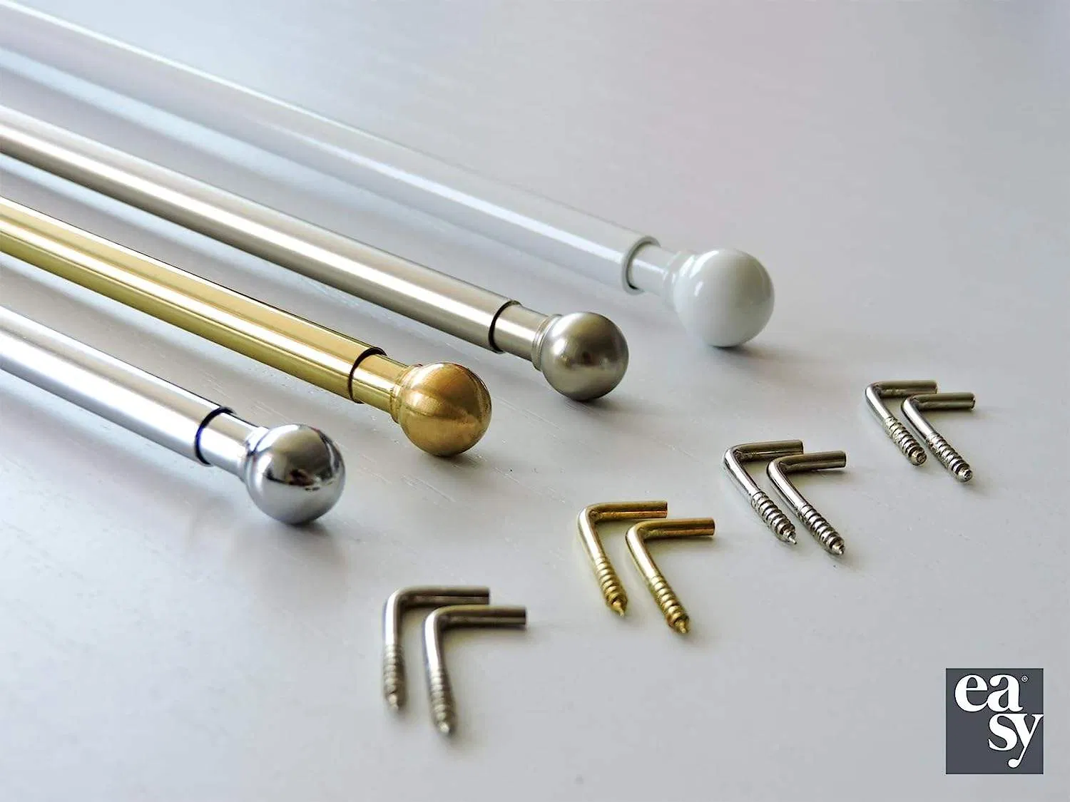 Wholesale Mini Metal Coffee Curtain Rod for Windows Durable Fitting Room Curtain Cafe Rod Pole