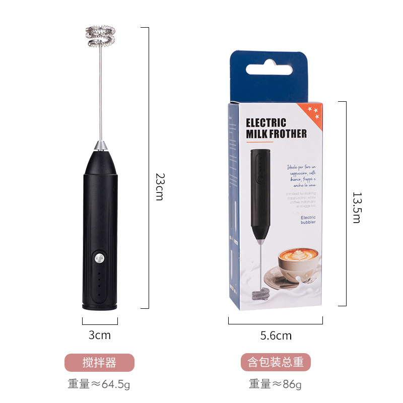 Wholesale Mini Automatic Electric Handheld Milk Frother Modern Battery Operated Manual Beater Whisk Foam Maker Tea Coffee