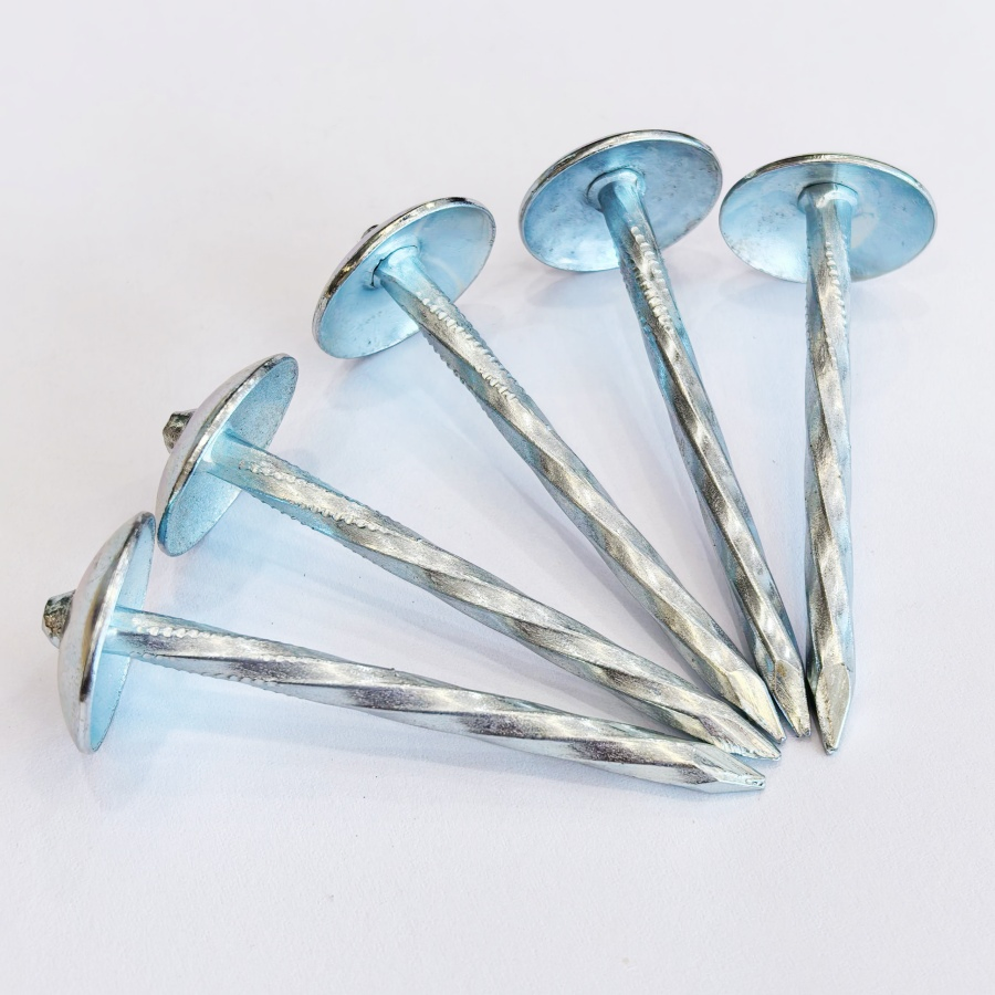 Leak-Proof Shingle Installation Premium Smooth/Twisted Shank Umbrella Head Nail /Concrete Nail /Galvanized Umbrella Head Roofing Nail