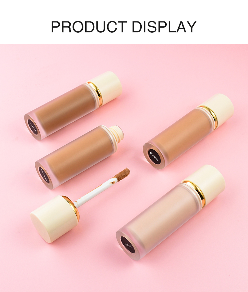 11 Colors Gold Ring Lid Slim Tube Concealer Skin-Friendly Waterproof Oil-Control Face Makeup Product Custom Your Logo Concealer