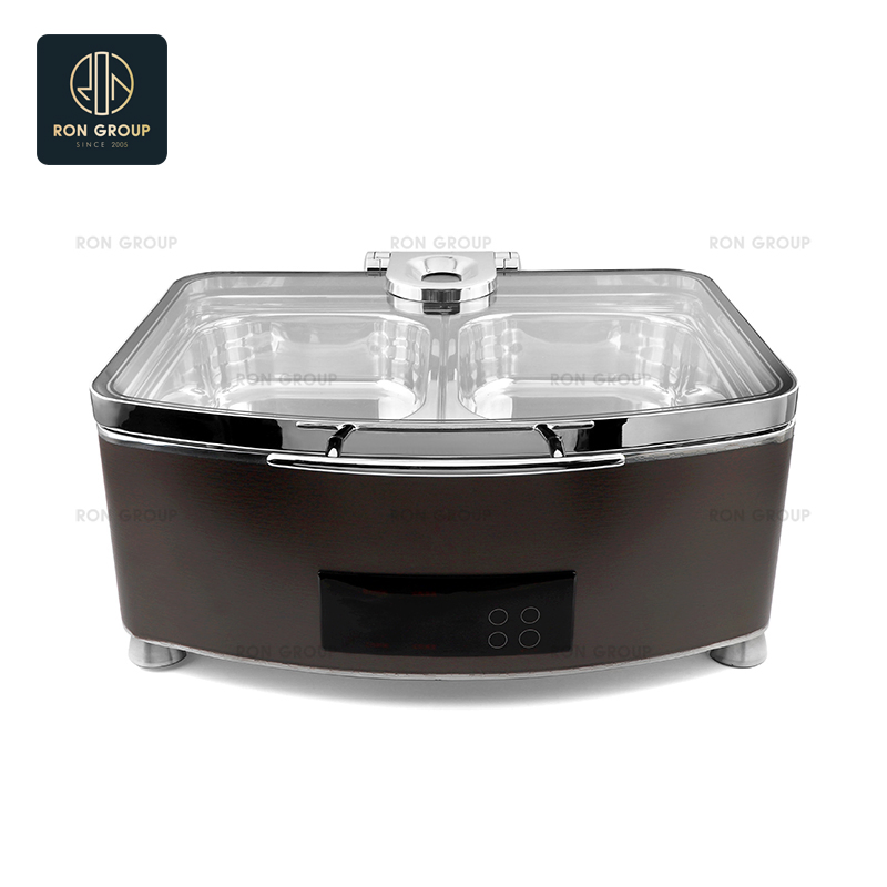 New Arrival Hotel Restaurant Supplies Stainless Steel Electric Food Warmer Buffet Chafing Dishes with Lid