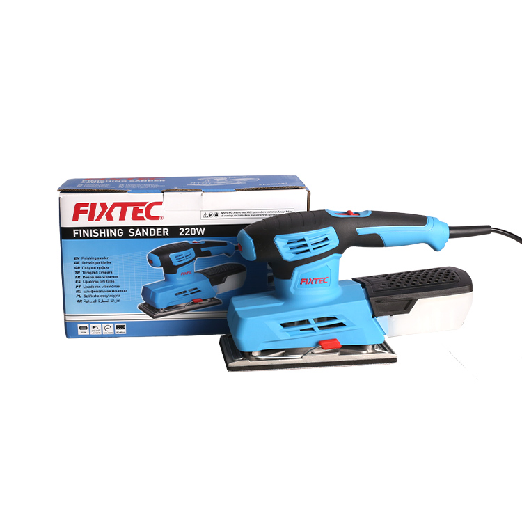Fixtec High Power Industrial Variable Speed 1/3 Sheet Electric Corded Orbital Power Sander with Dust