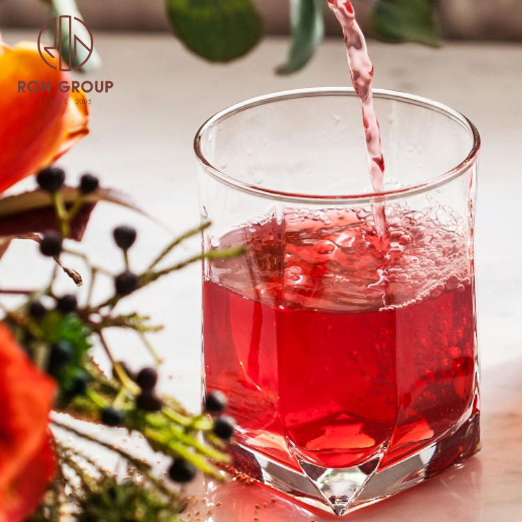 High Quality Durable Light Luxury Whiskey Crystal Stemless Wine Glasses