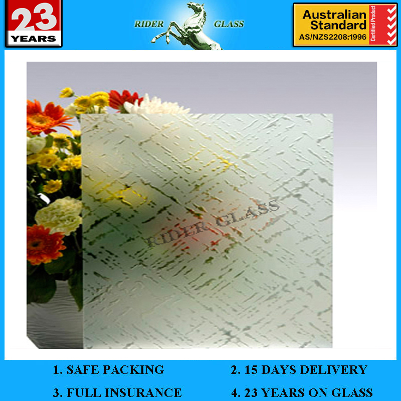 3-6mm Am-8 Decorative Acid Etched Frosted Art Architectural Glass