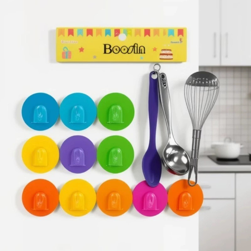 Non-Residue Sticky Hooks for Clothes and Towel Organization