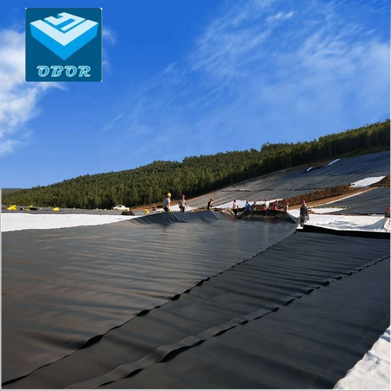 Factory Price Waterproof HDPE Film Smooth/Textured Geomembrane Pond Liner Membrane for Agriculture Lanfill Dam Lake Road Mine Chemical Tank Water Reservoir