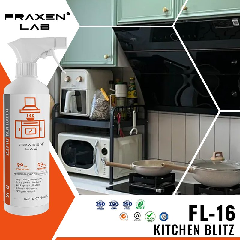 China Manufacturer Customized Household Cleaning Chemical Product Kitchen Degreaser Agent Range Hood Oil Grease Cleaner Oil Stain Remover