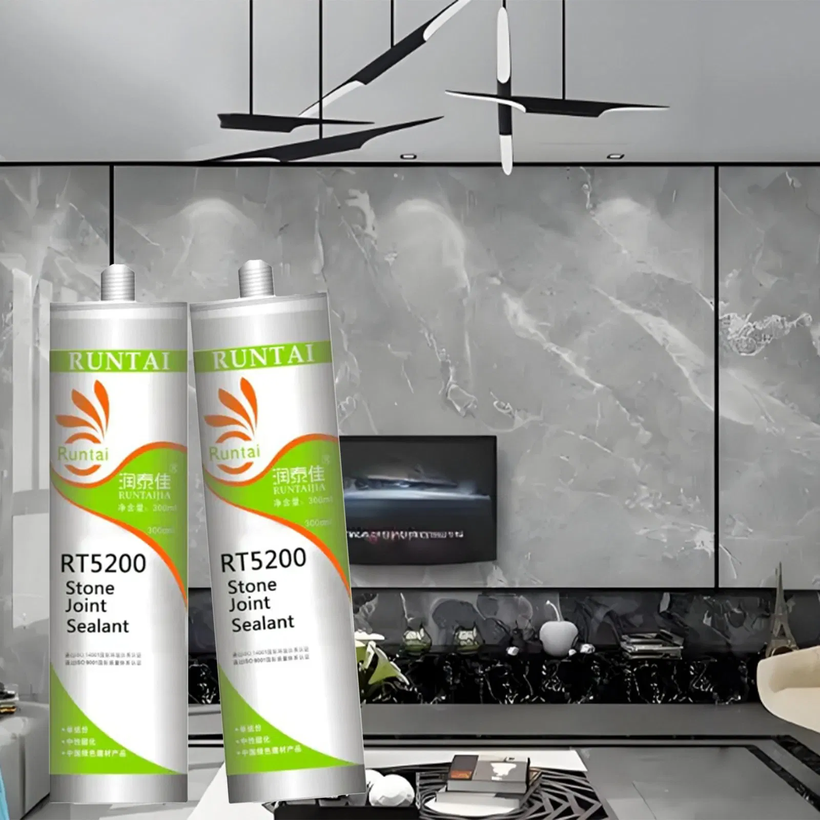 Runtai Excellent Strength Silicone Sealant for Marble No Corrosion Stone Adhesive