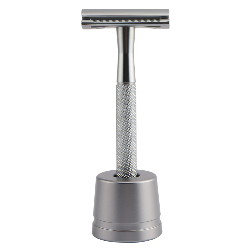 Double Edge Razor with Razor Stand for Women and Men